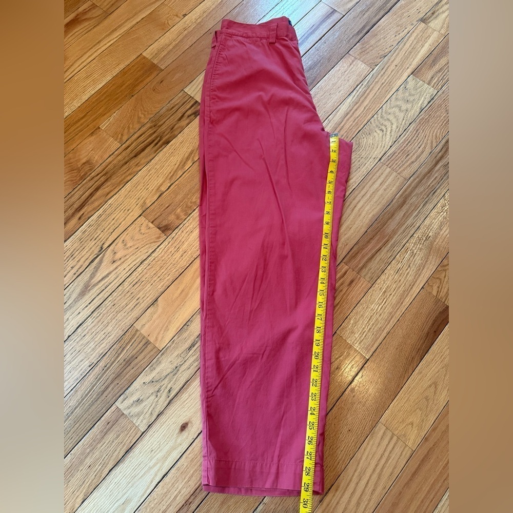 VTG Polo Ralph Lauren Philip Pants Men 34x30 Chino Relaxed Baggy Y2K Salmon Pink - Picture 10 of 14